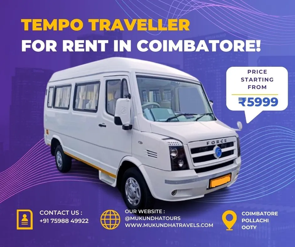 Tempo Traveller Rental In Coimbatore